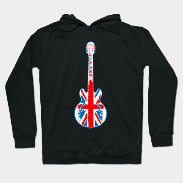 BRIT POP GUITAR Hoodie by trev4000